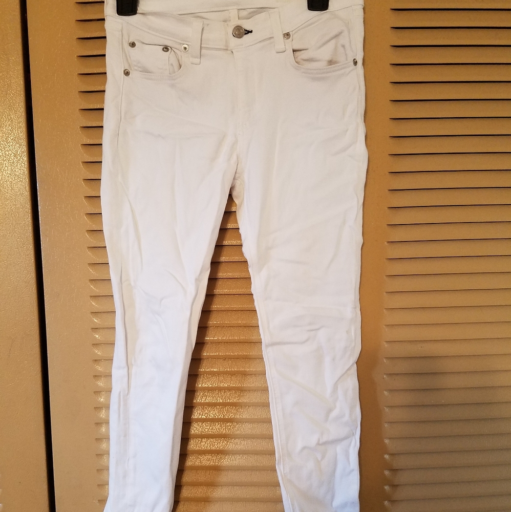 Rag and bone white Jean's